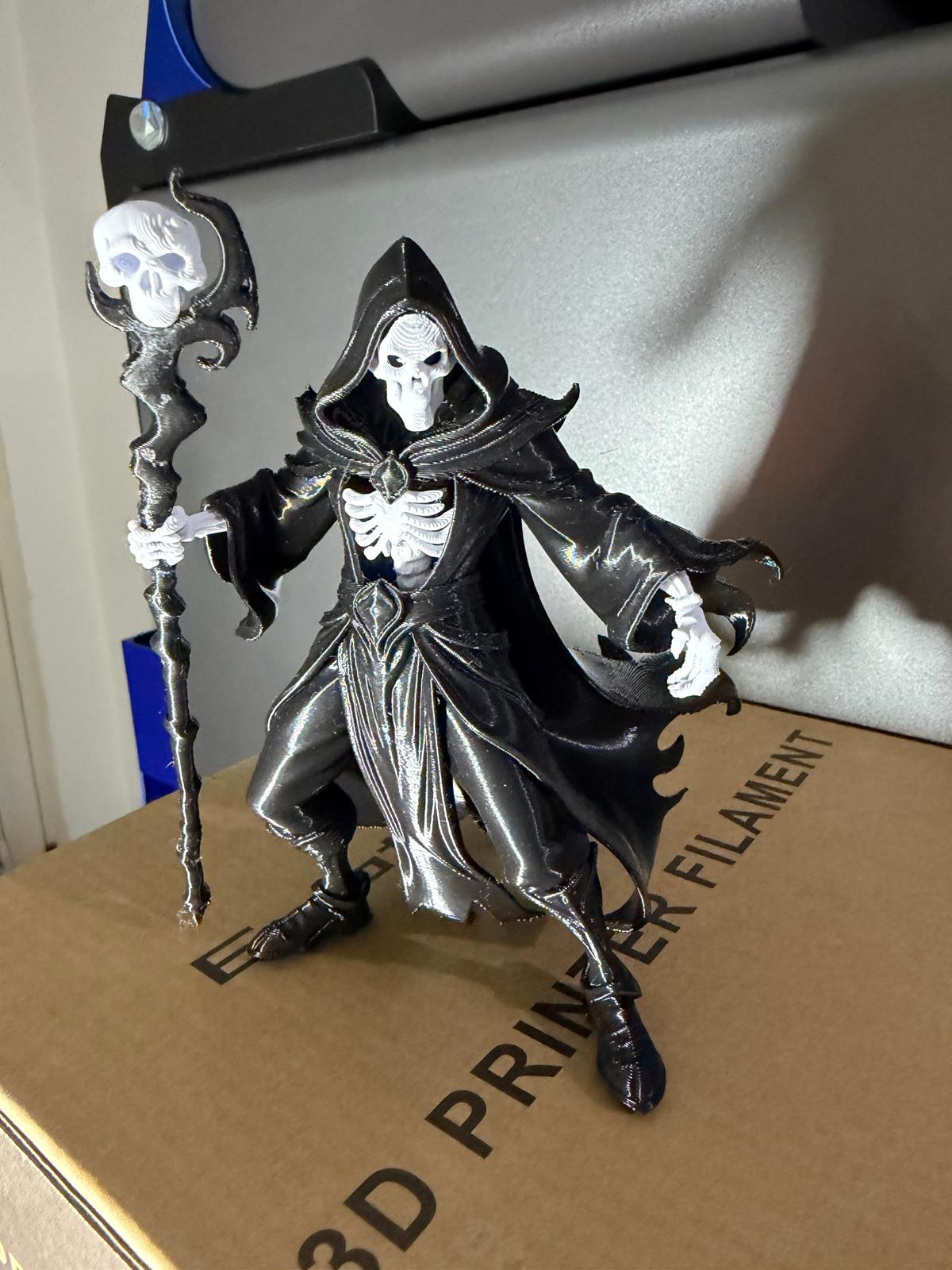 Dark Necromancer Mage – 3D Printable Fantasy Miniature