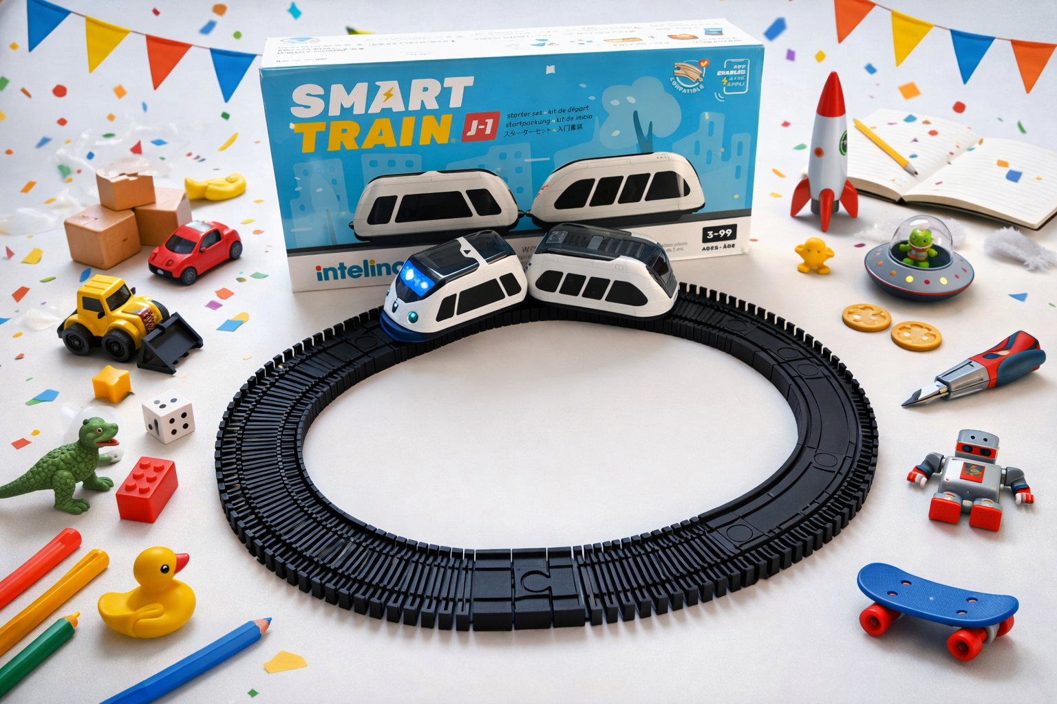 Intelino train tracks