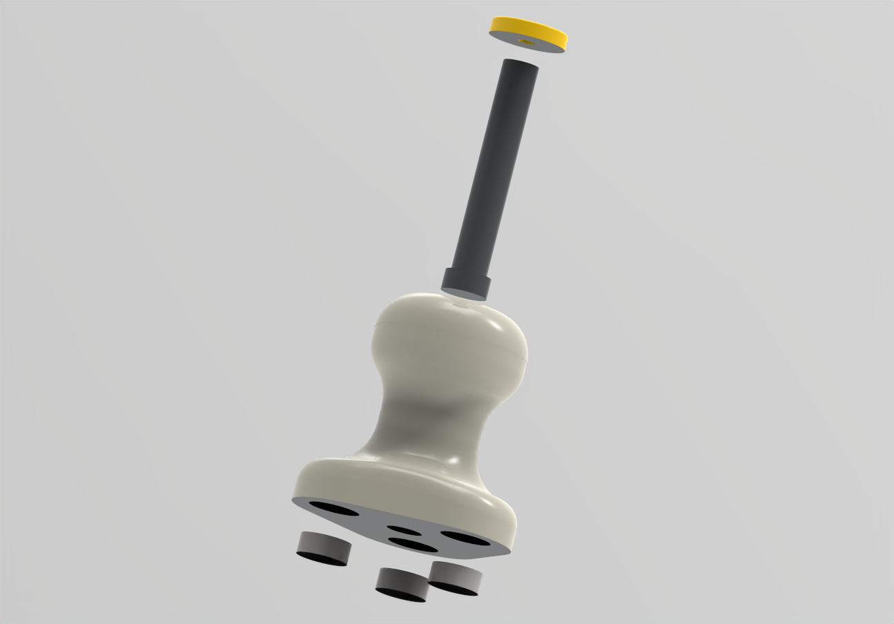 Puck Screen Remover V3 - easy release for 51mm & 58.5mm 3D model