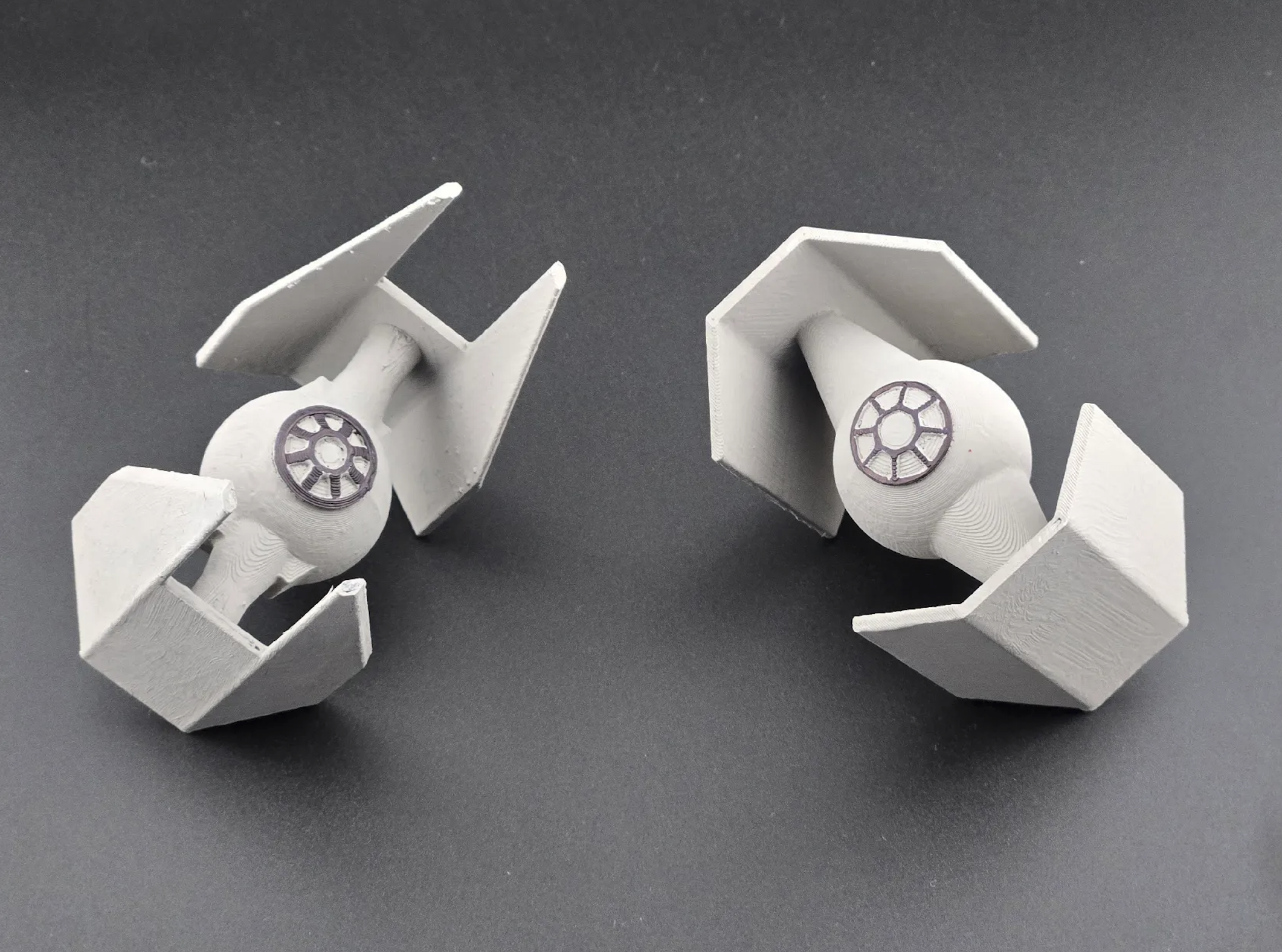 Simple Darth Vader Advanced Tie Fighter and Tie Interceptor Star Wars Toy Ship and Ornament