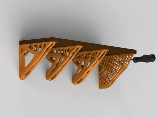 TopOpt Shelf Bracket | 4 Designs