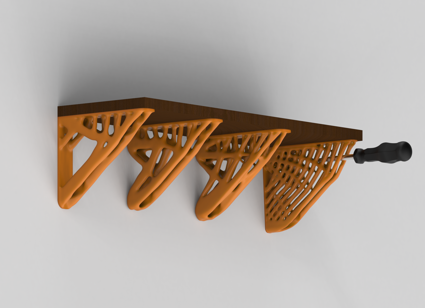 TopOpt Shelf Bracket | 4 Designs