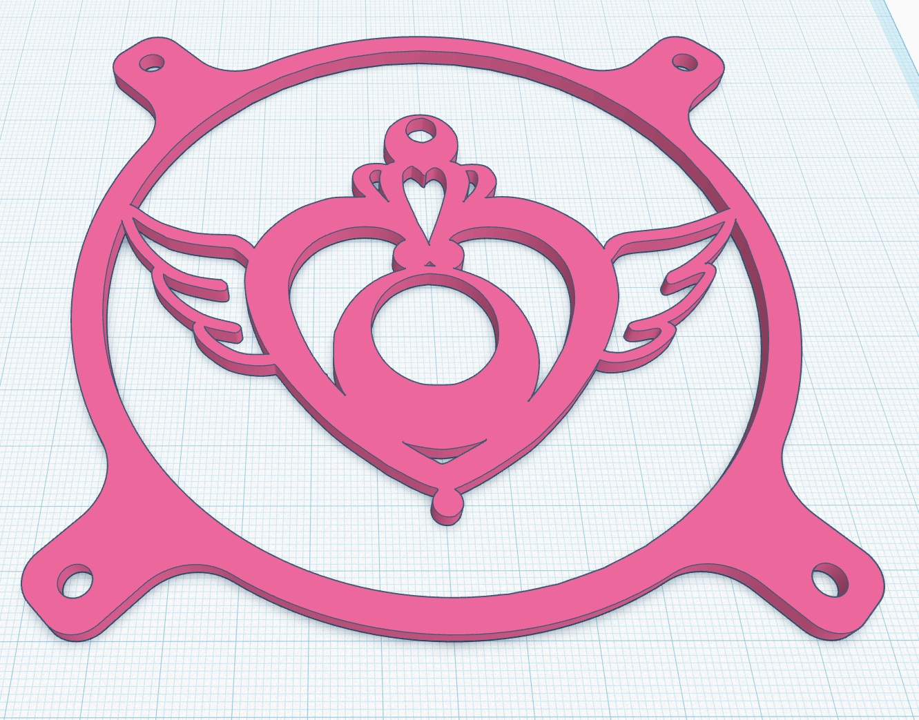 120mm fan grill sailormoon pin heart