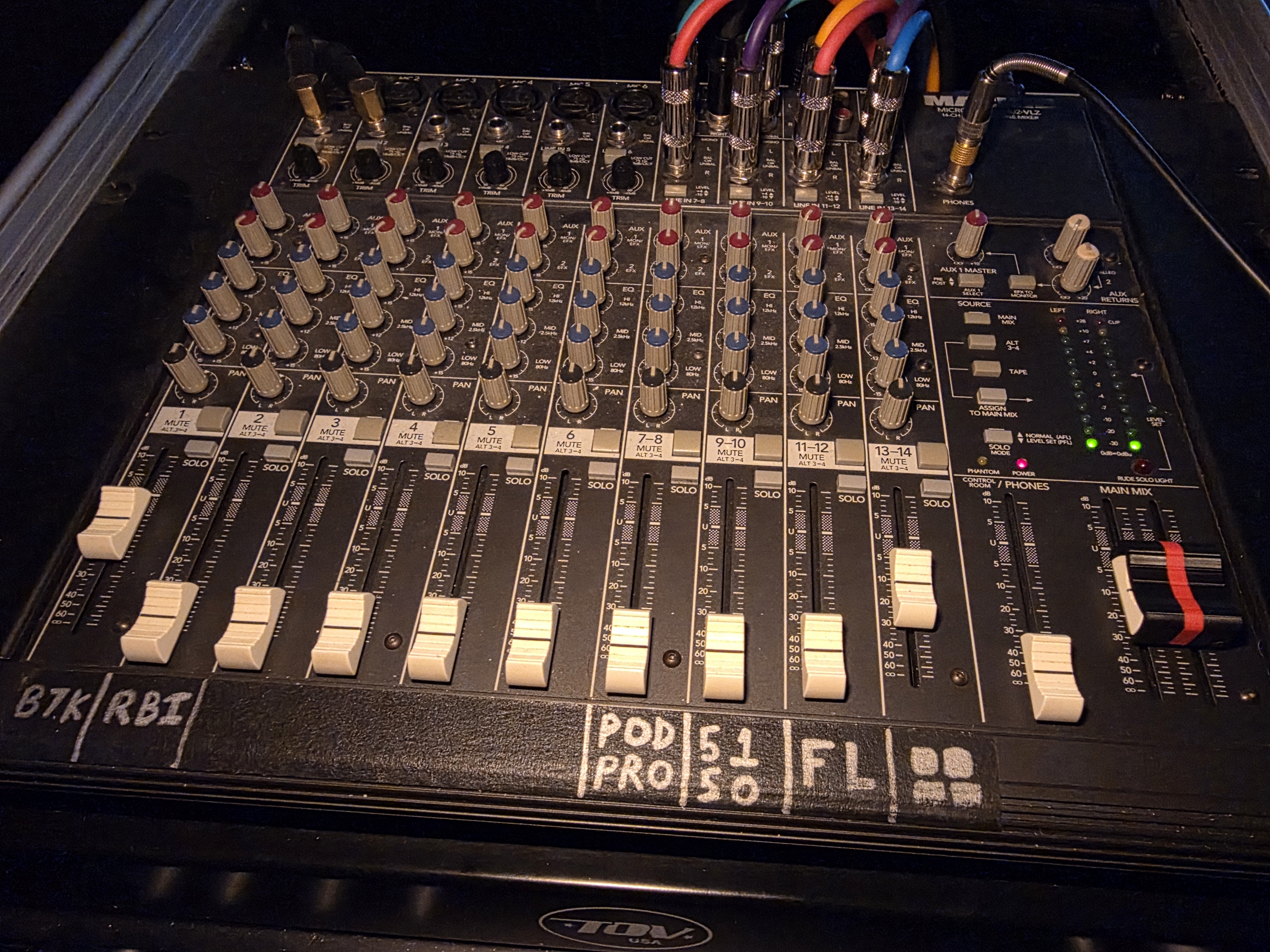 Mackie 1402-VLZ Main Outs Fader Bridge