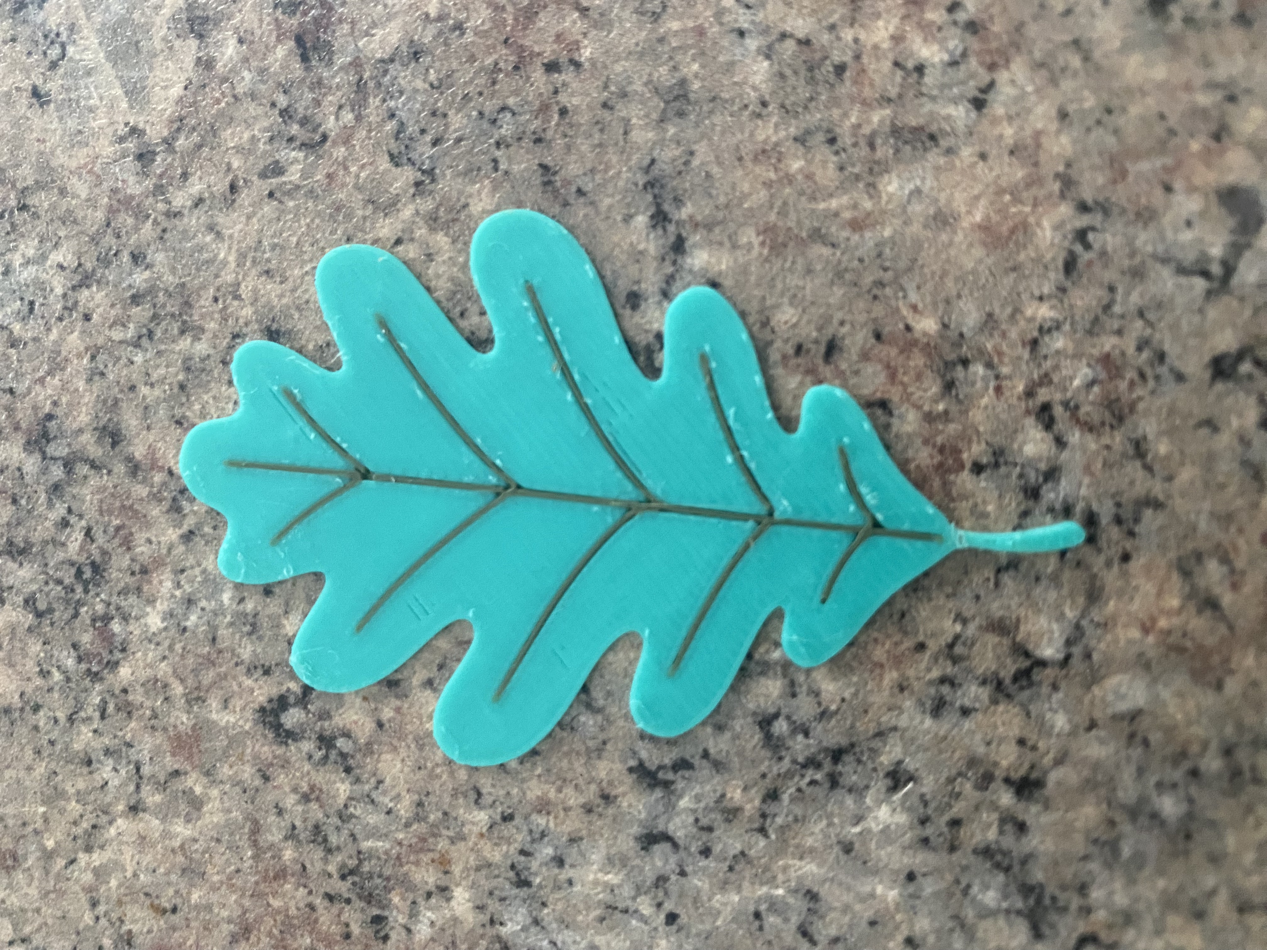 Miniatura 2 do modelo 3D Decorative Oak Leaf