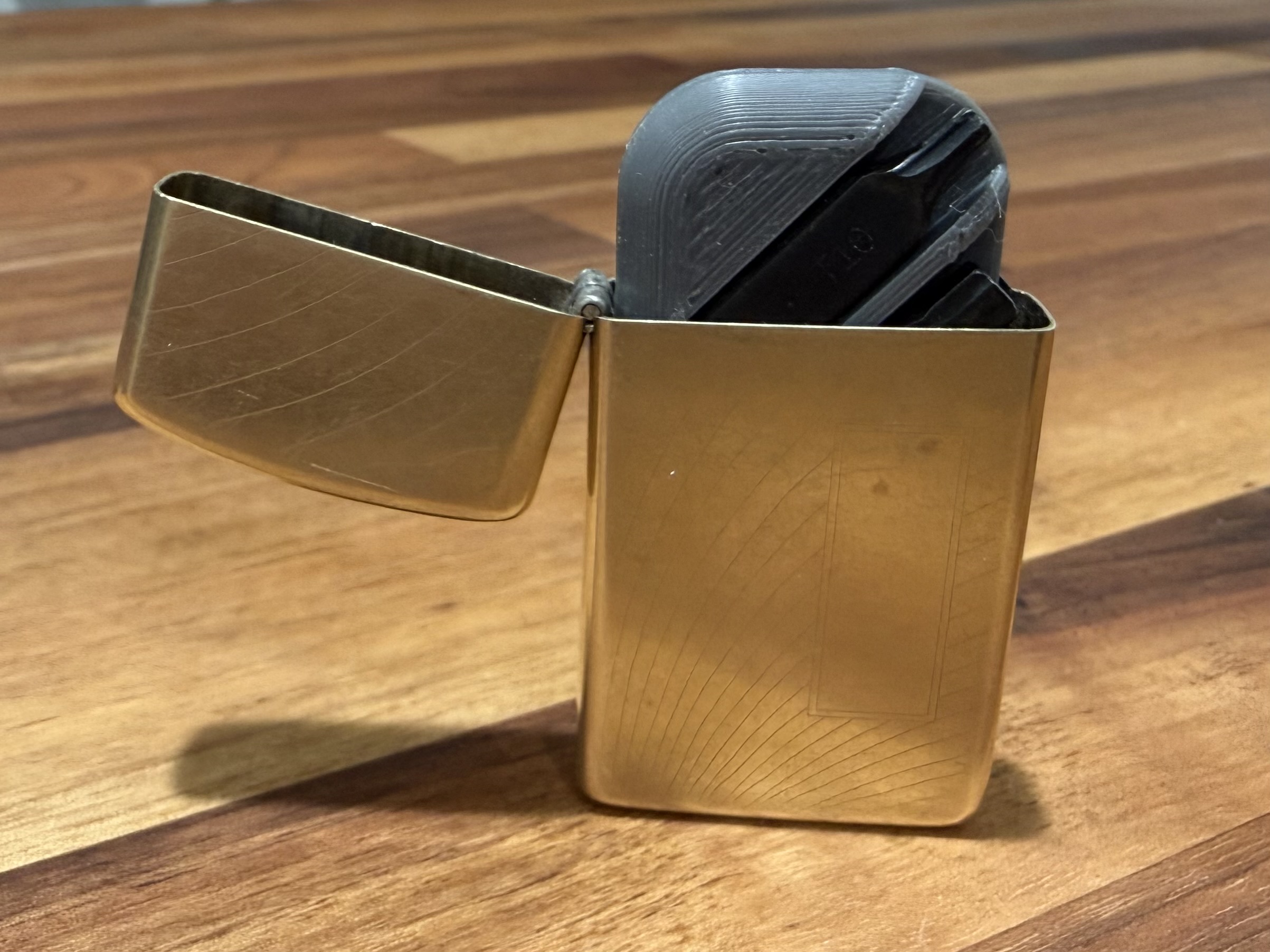 Leatherman Bit Holder in Zippo Slim Case