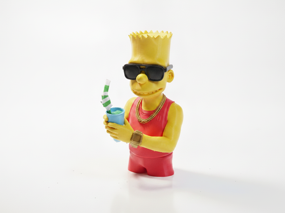 Bart Simpson Bust Cartoon Character 3D Printable