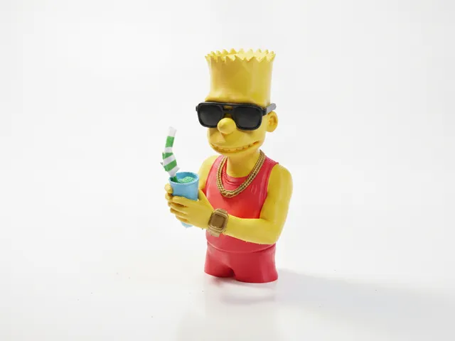 Bart Simpson Bust Cartoon Character 3D Printable