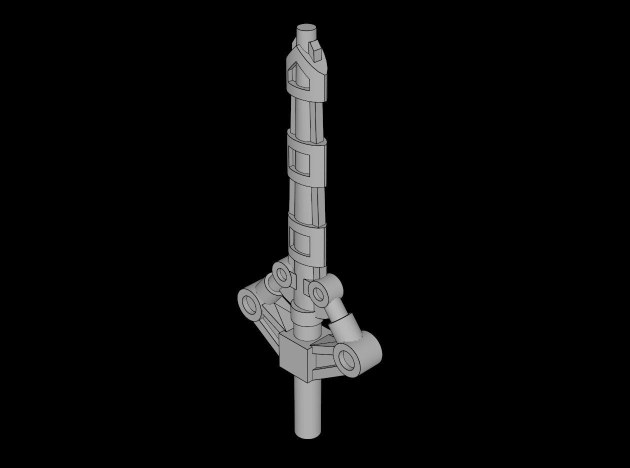Lego Compatible (55327e.dat) Minifig Weapon Bionicle Mini Weapon (Toa Jaller)