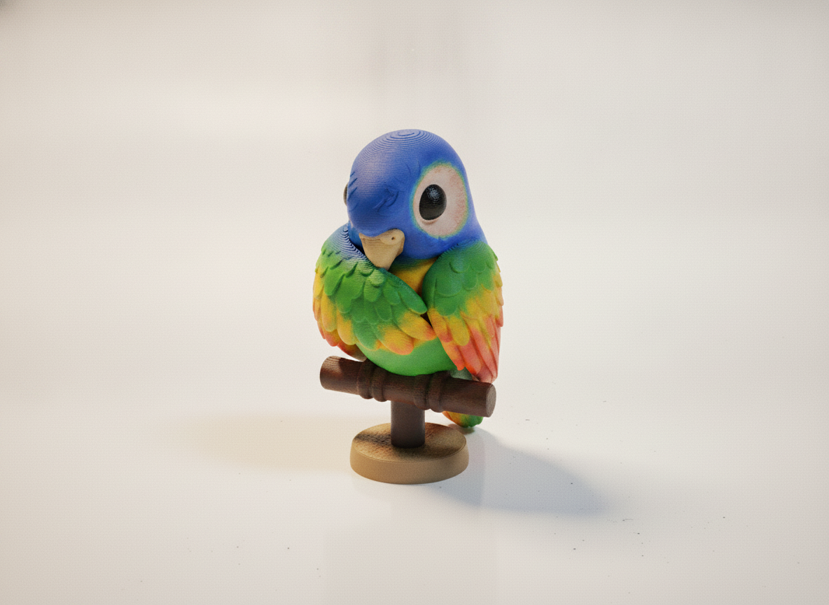 Cute Parakeet Sleeping