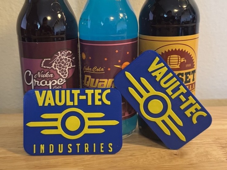 Vault-Tec - Fridge Magnet (Hot-Swap, Multi-Color) | Decoration For Whiteboard, Refrigerator, Locker, Cabinet | Home & Kitchen Essential, Classroom Office Supplies |
