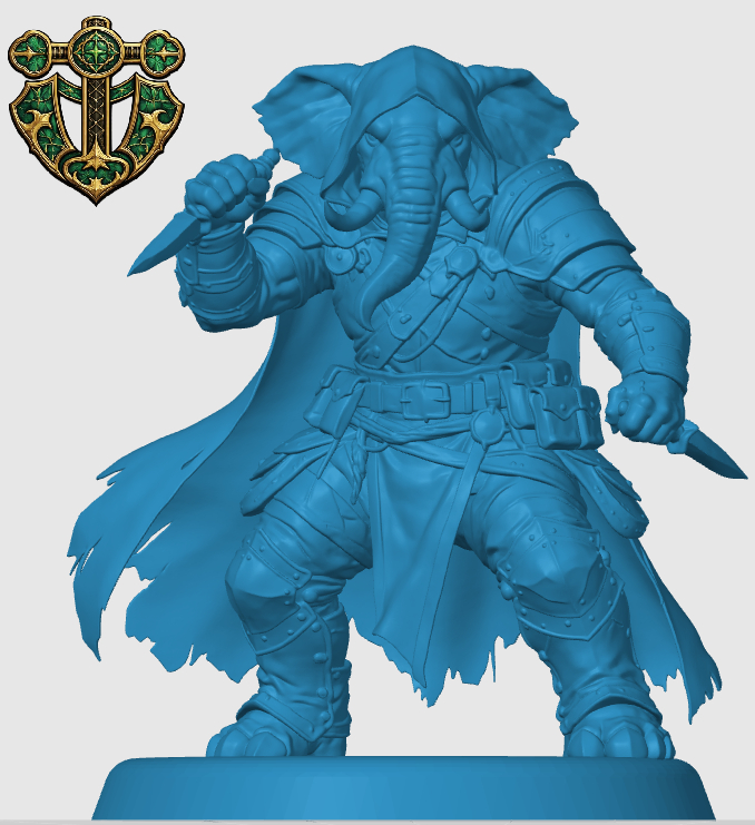 Miniatura 5 do modelo 3D Loxodon Rogue
