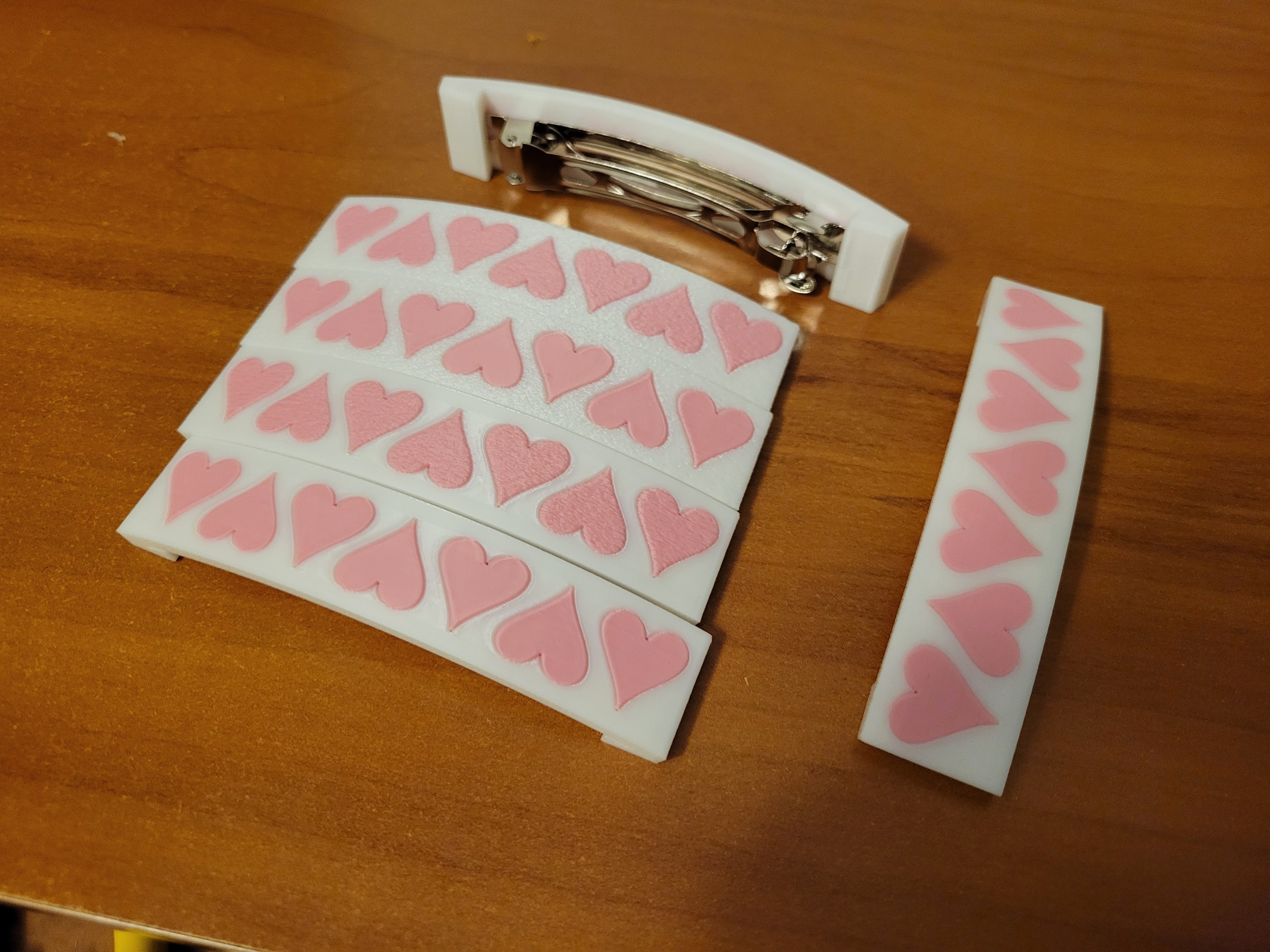 Hair Clip - 7 Hearts