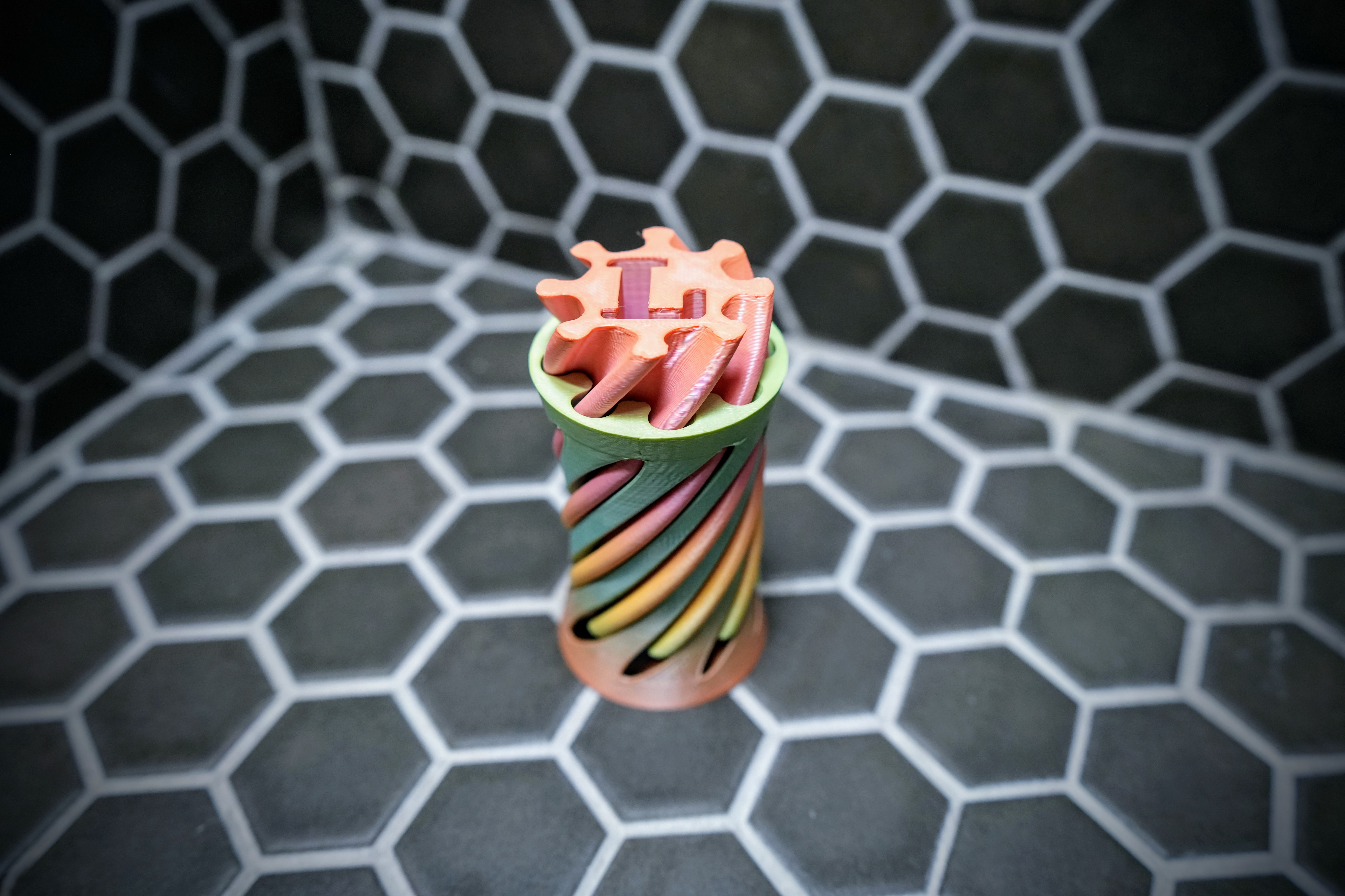 Letter L Spiral Vortex Fidget