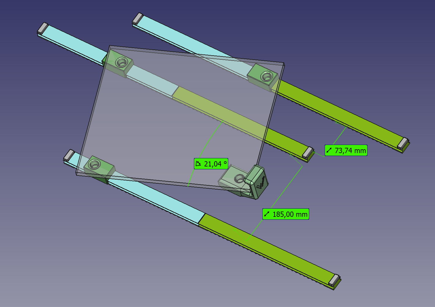 Miniatura 13 do modelo 3D AmScope Linear Rails