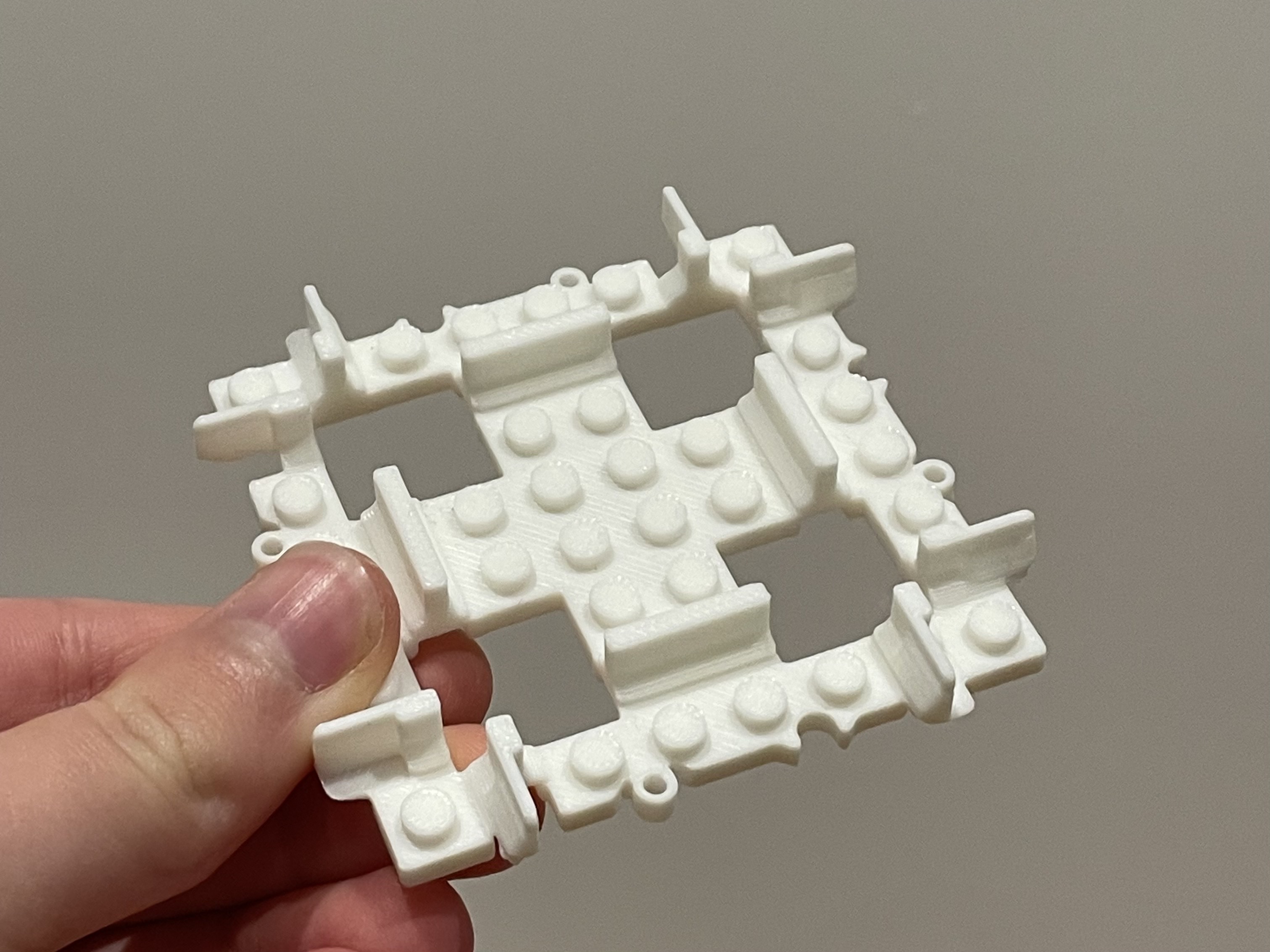 Lego compatible train track mini intersection