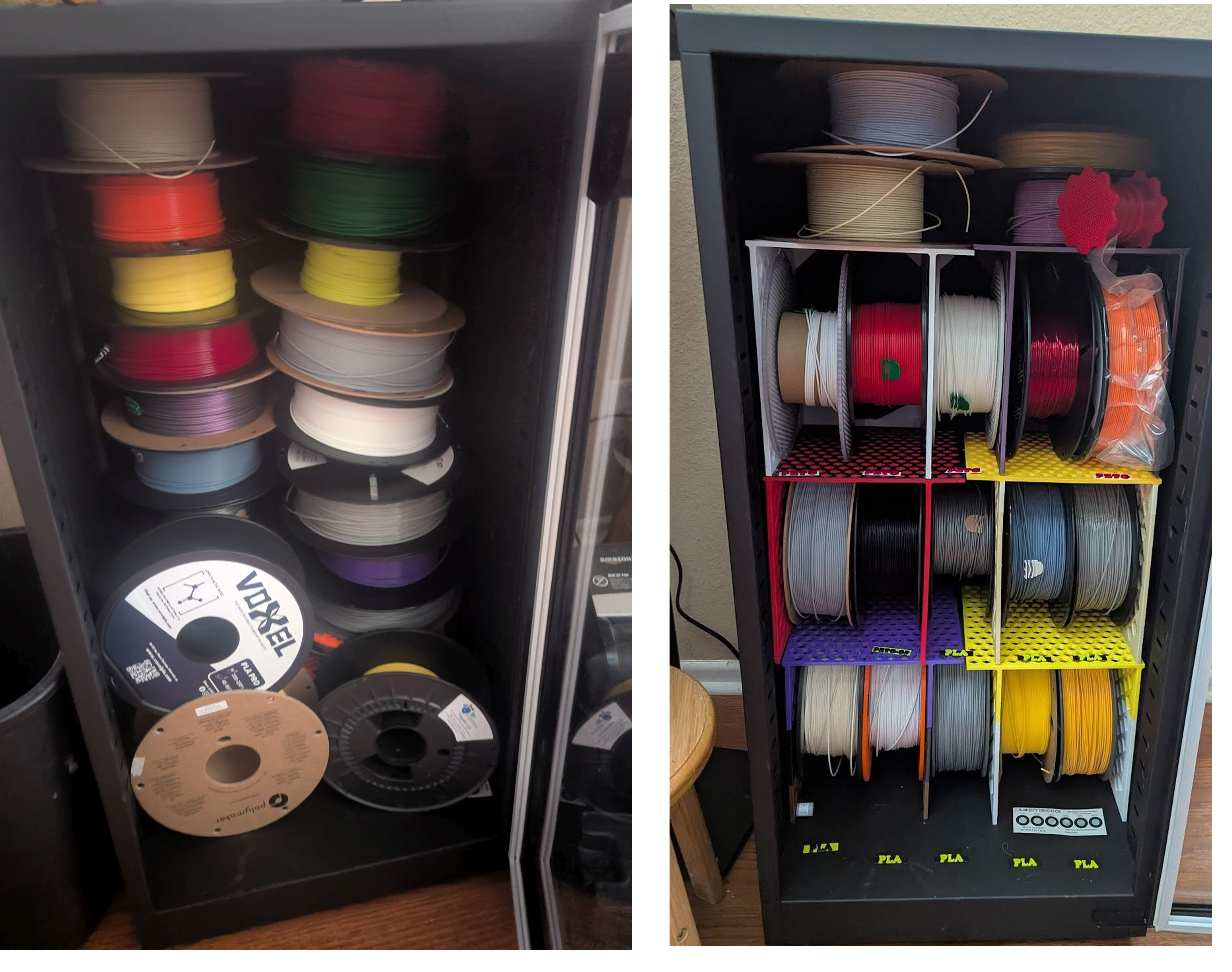 Modular Shelving For Dry Cabinet Spool Storage