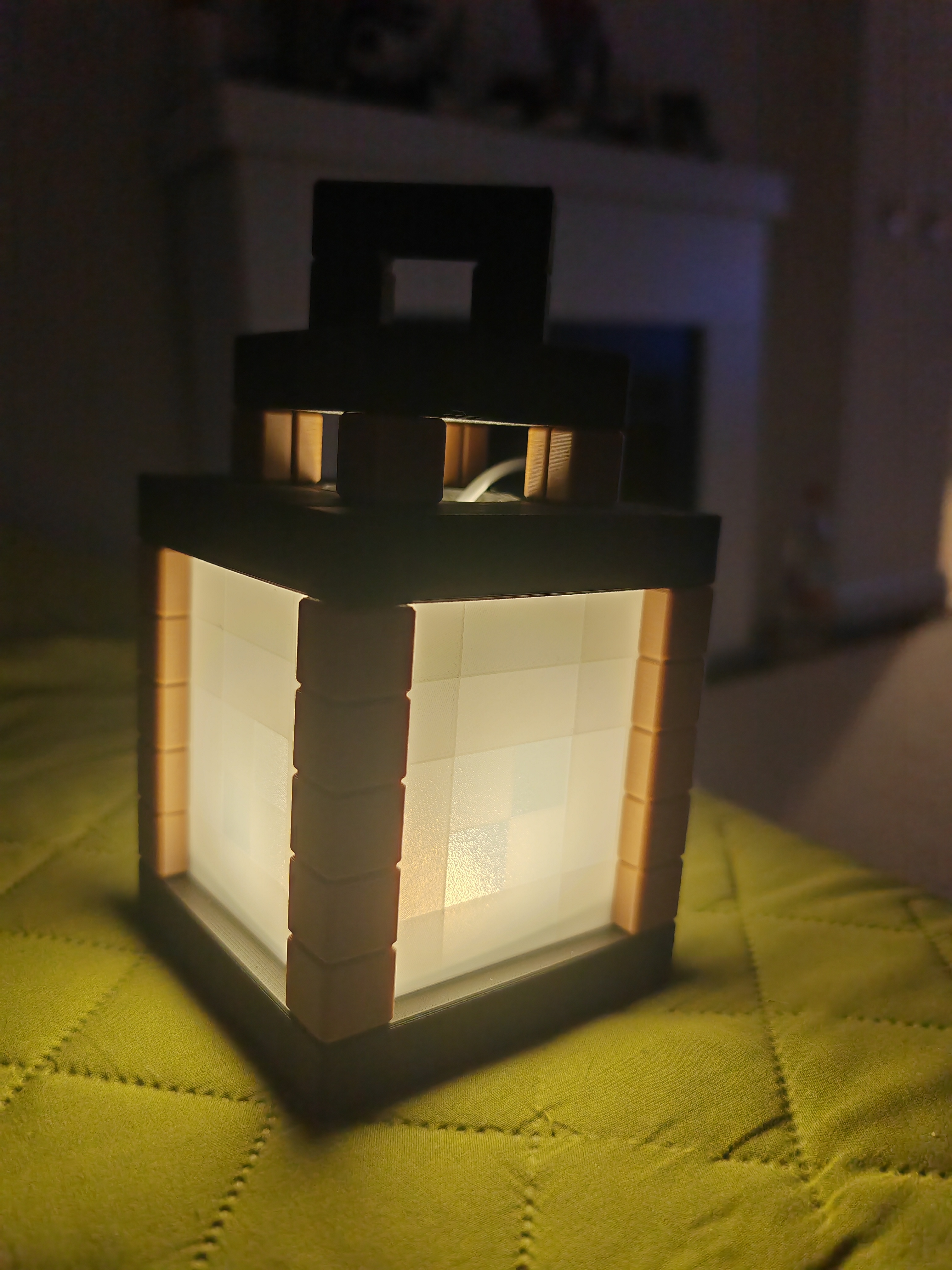 Minecraft lantern / lamp - no supports