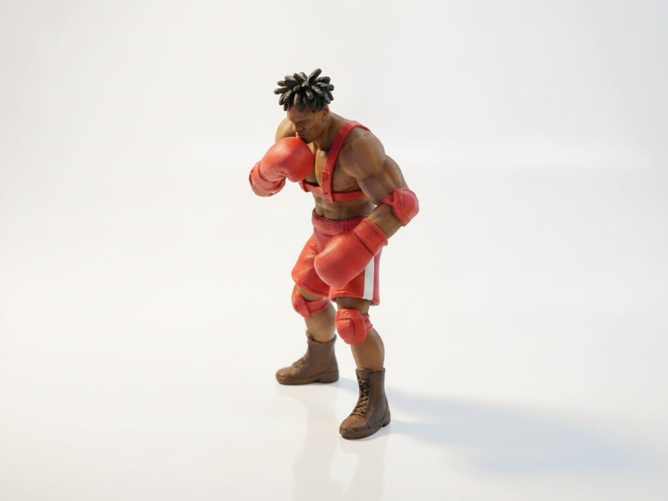 Buff Boxer Fighter Figurine 3D Printable