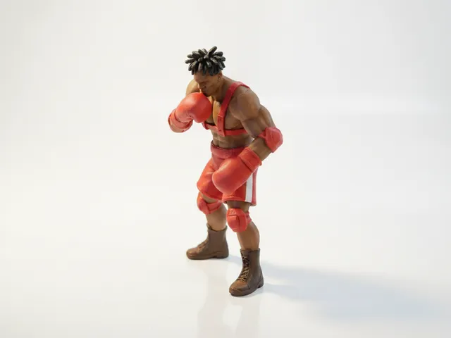 Buff Boxer Fighter Figurine 3D Printable