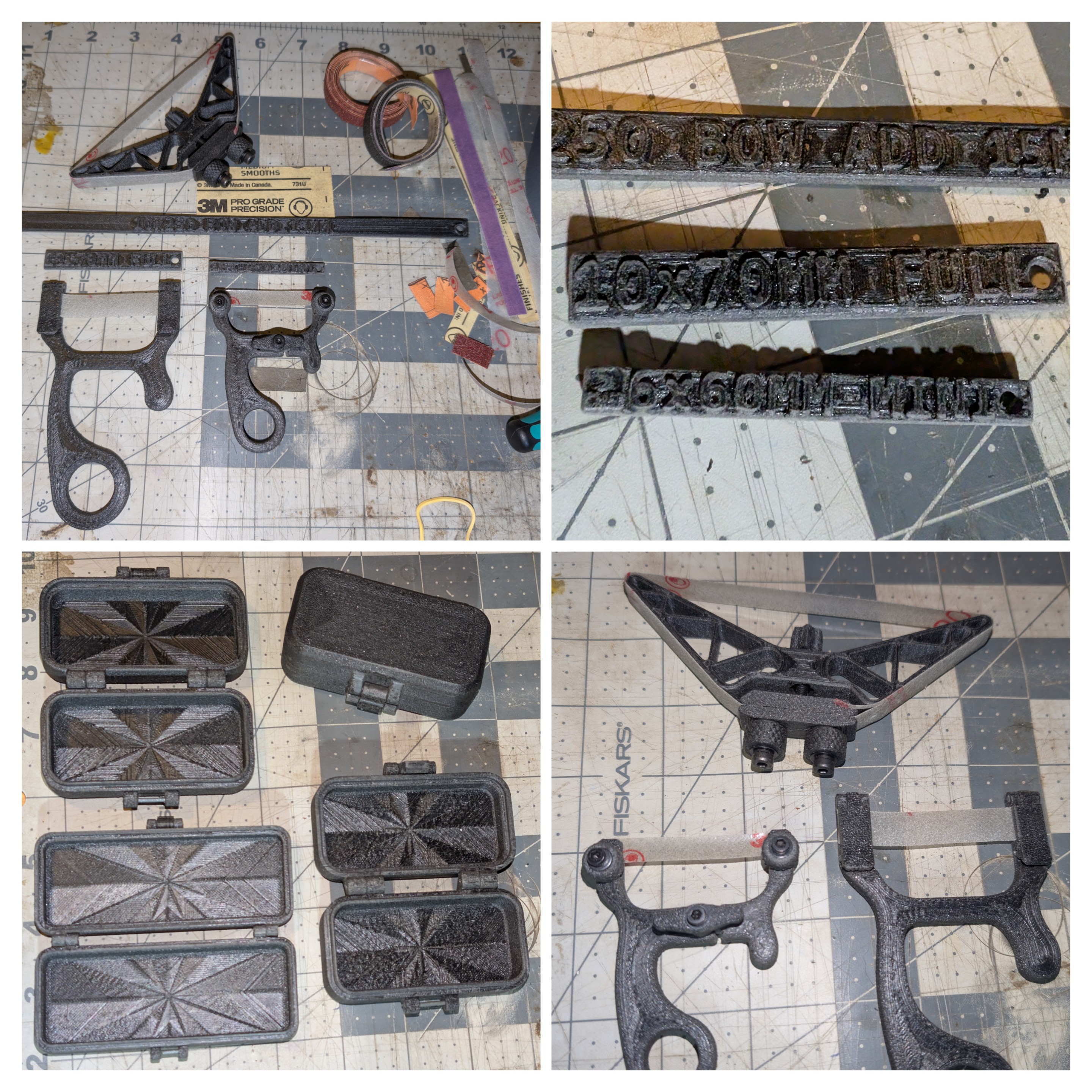 Sandpaper cutting templates for Curved Surface Sander and Bow Sanders