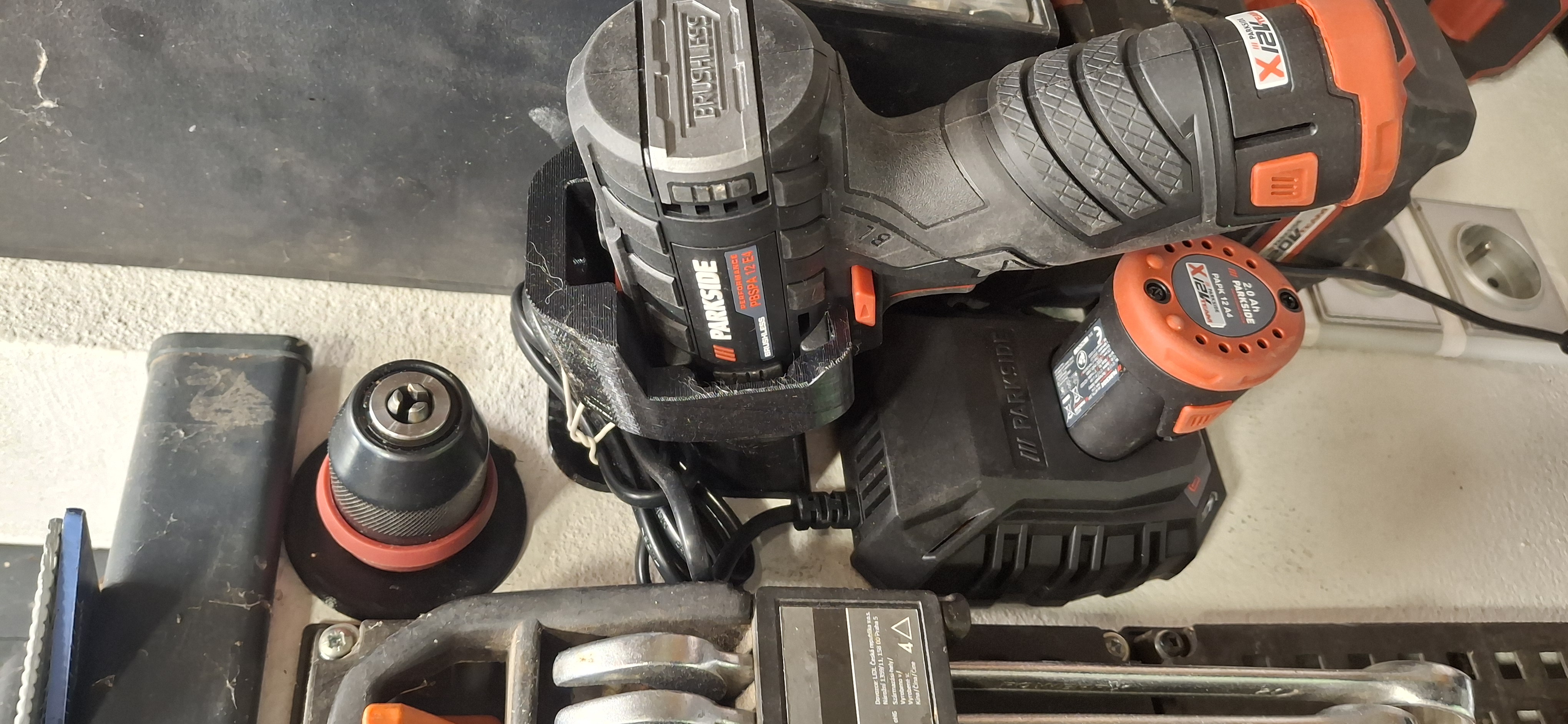 Holder for Parkside Performance 12V PBSPA