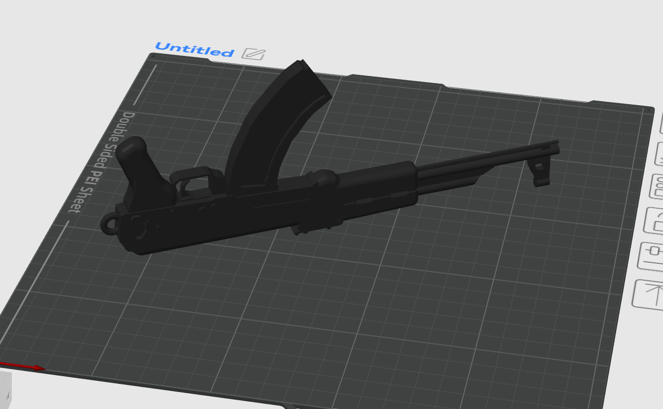 AK 47 keychain (no-stock)