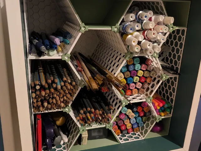 Hexagon storage system (not just) for IKEA Eket