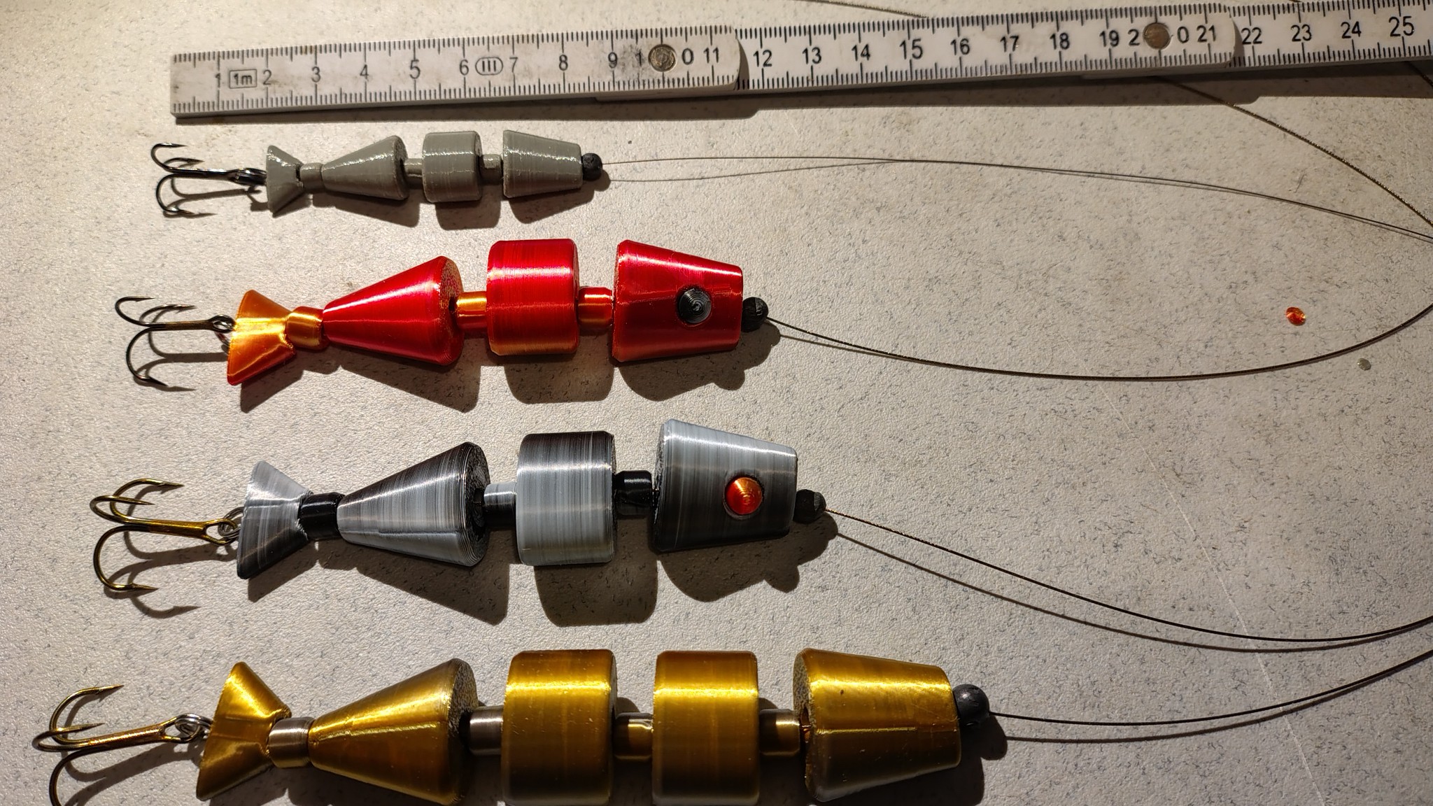 Printable modular fishing lure - hardbait - swimbait - wobbler