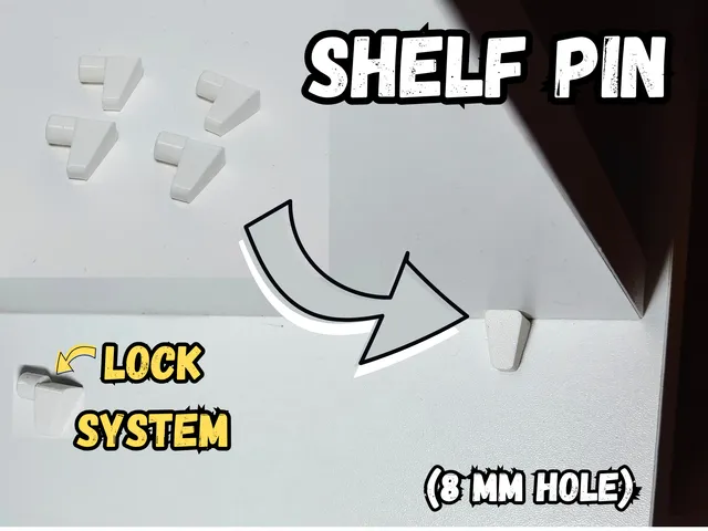 Smart Locking Shelf Pin (for 8mm hole)