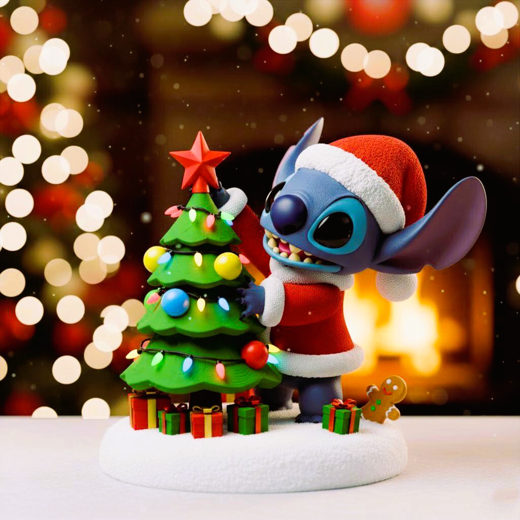 Stitch Christmas Tree Decorator