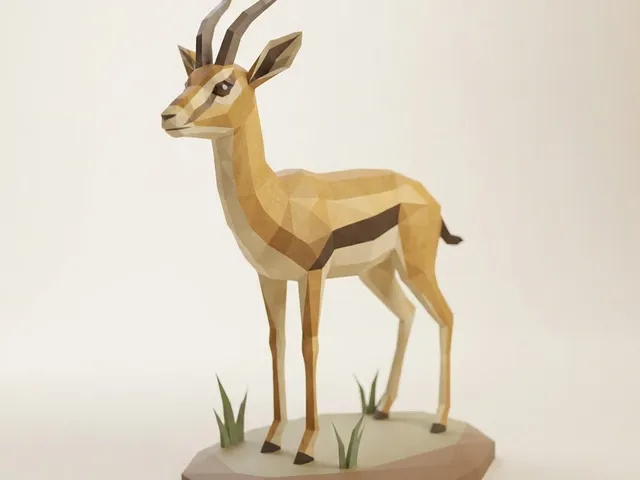 Low Poly Gazelle