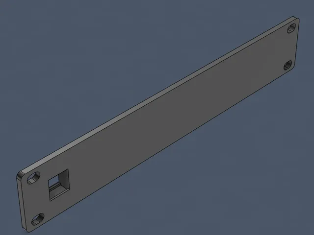 1U 10-Inch Mini Rack Keystone Plate / Baseplate