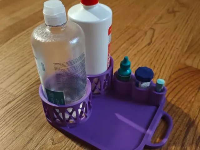 Contacts holder for home, dorms, and travel