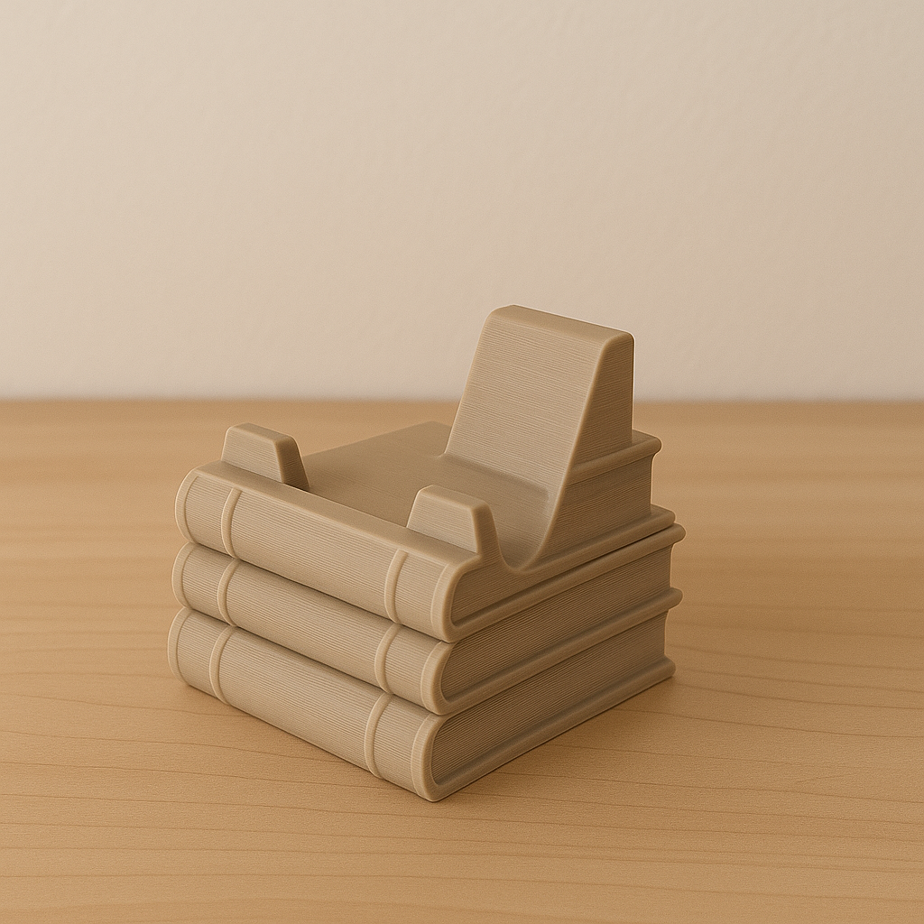 Stacked Book-Shaped Smartphone Stand