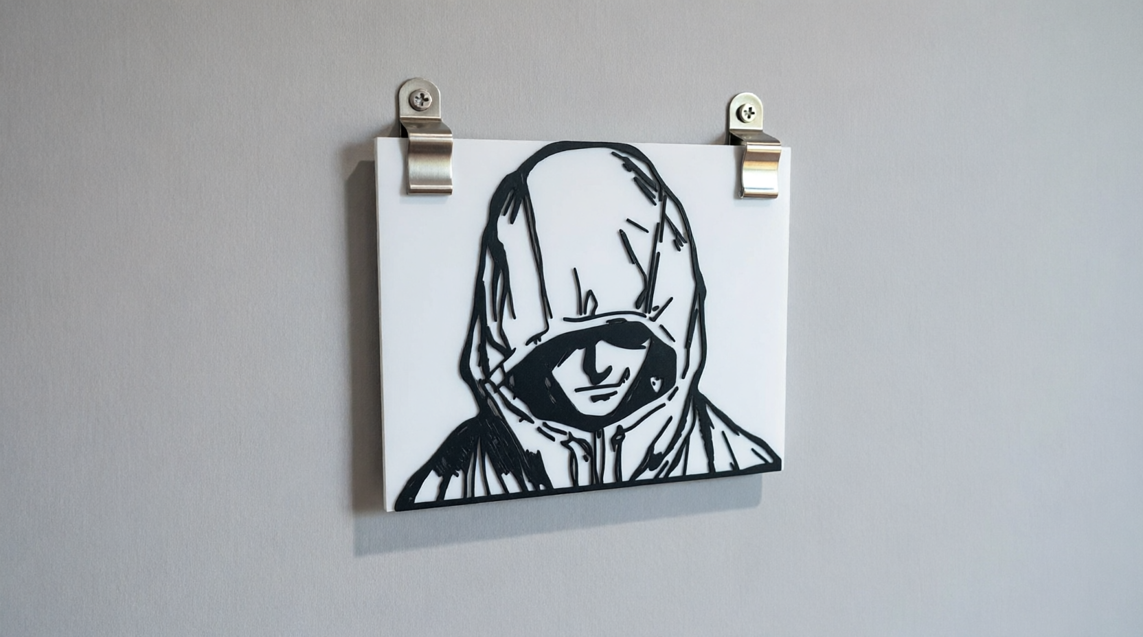 Yuji Itadori Hooded Wall Panel - Jujutsu Kaisen Fan Art 3D Print
