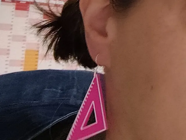 Pendientes Escuadra / set square-shaped earrings