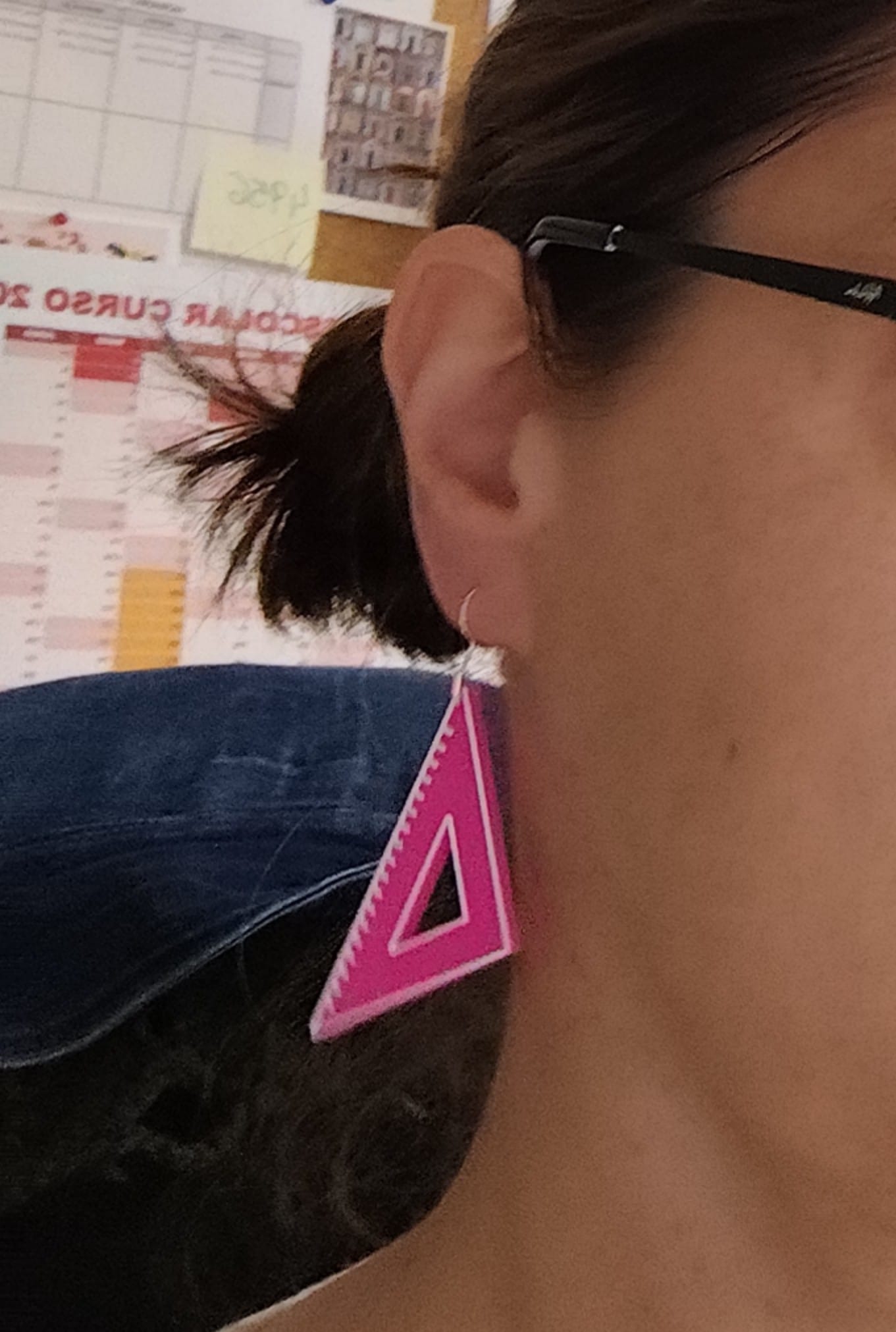 Pendientes Escuadra / set square-shaped earrings