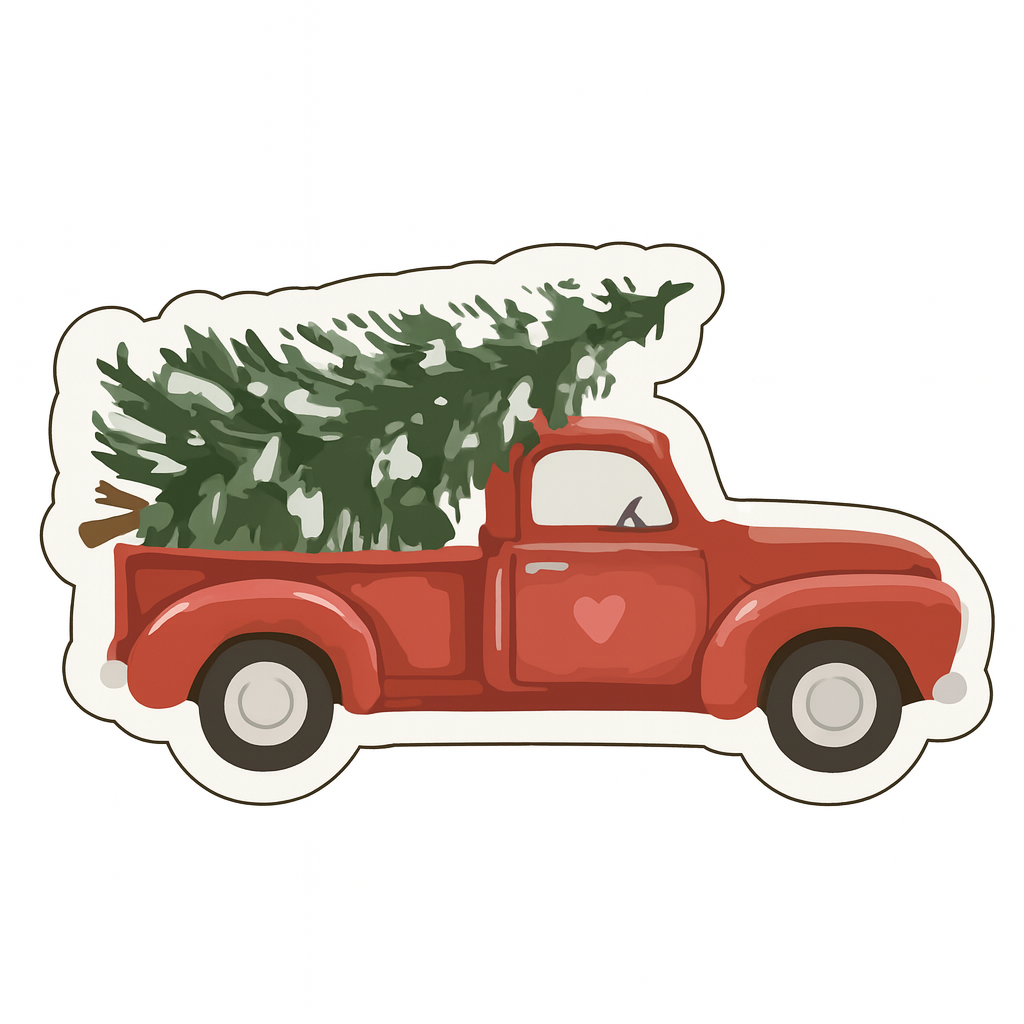 Truck with Tree Cookie Cutter