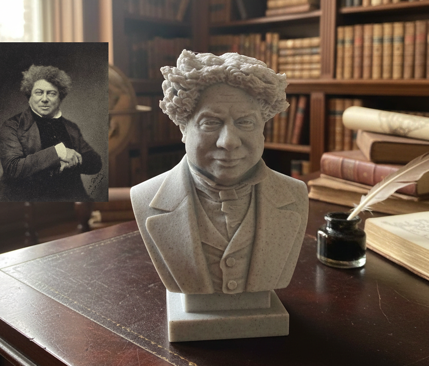 Alexandre Dumas – Buste