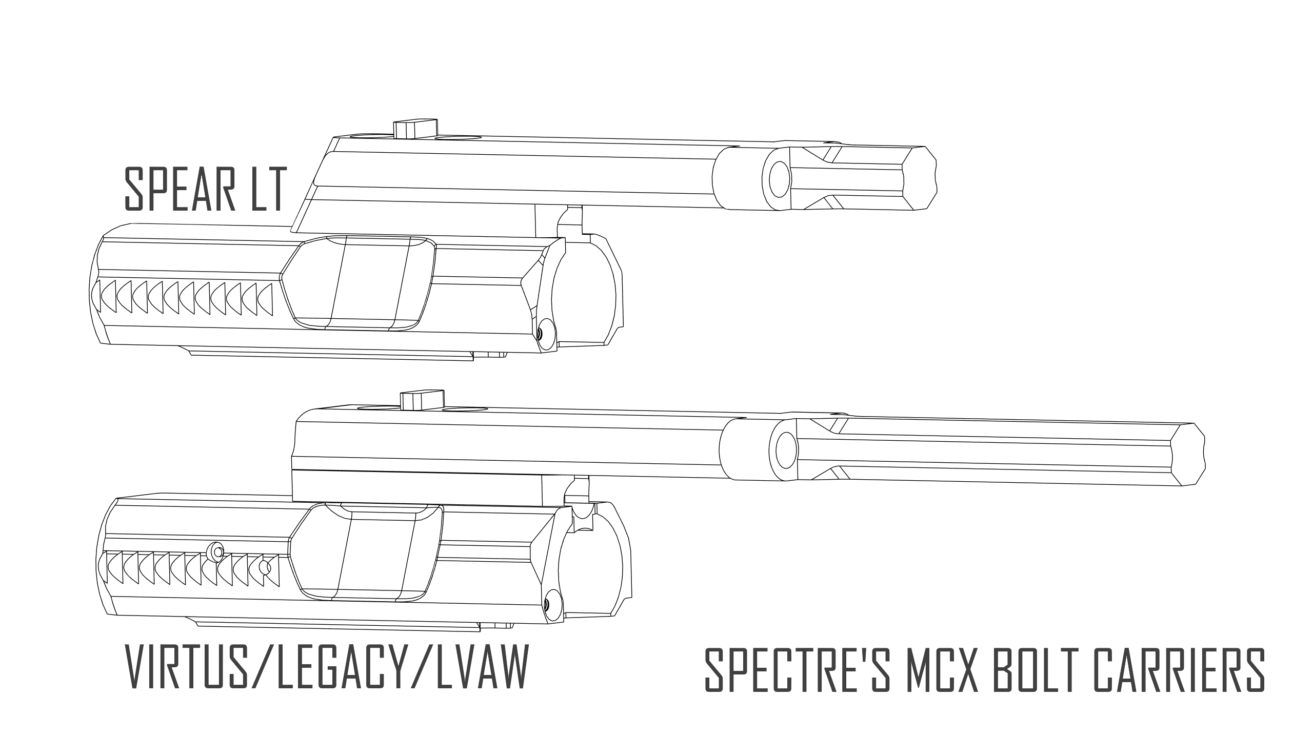 Spectre's APFG MCX Bolt carriers
