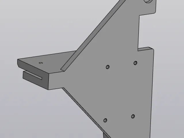 An insert for firmly attaching the spool holder to the printer's metal frame of Qidi Q2