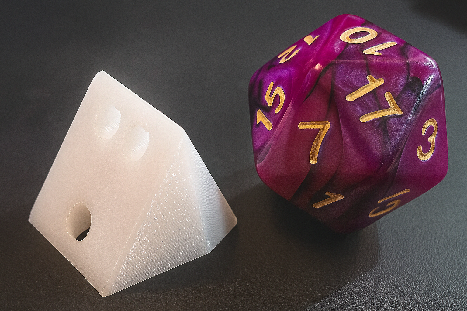 D3 Three Sided Dice