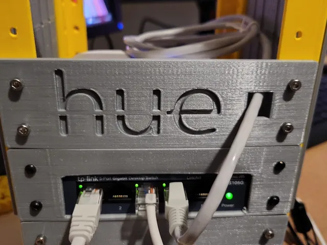 1u Philips hue bridge rack mount