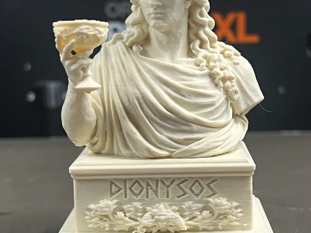 Dionysos Bust – Greek God of Wine Mythology Statue STL