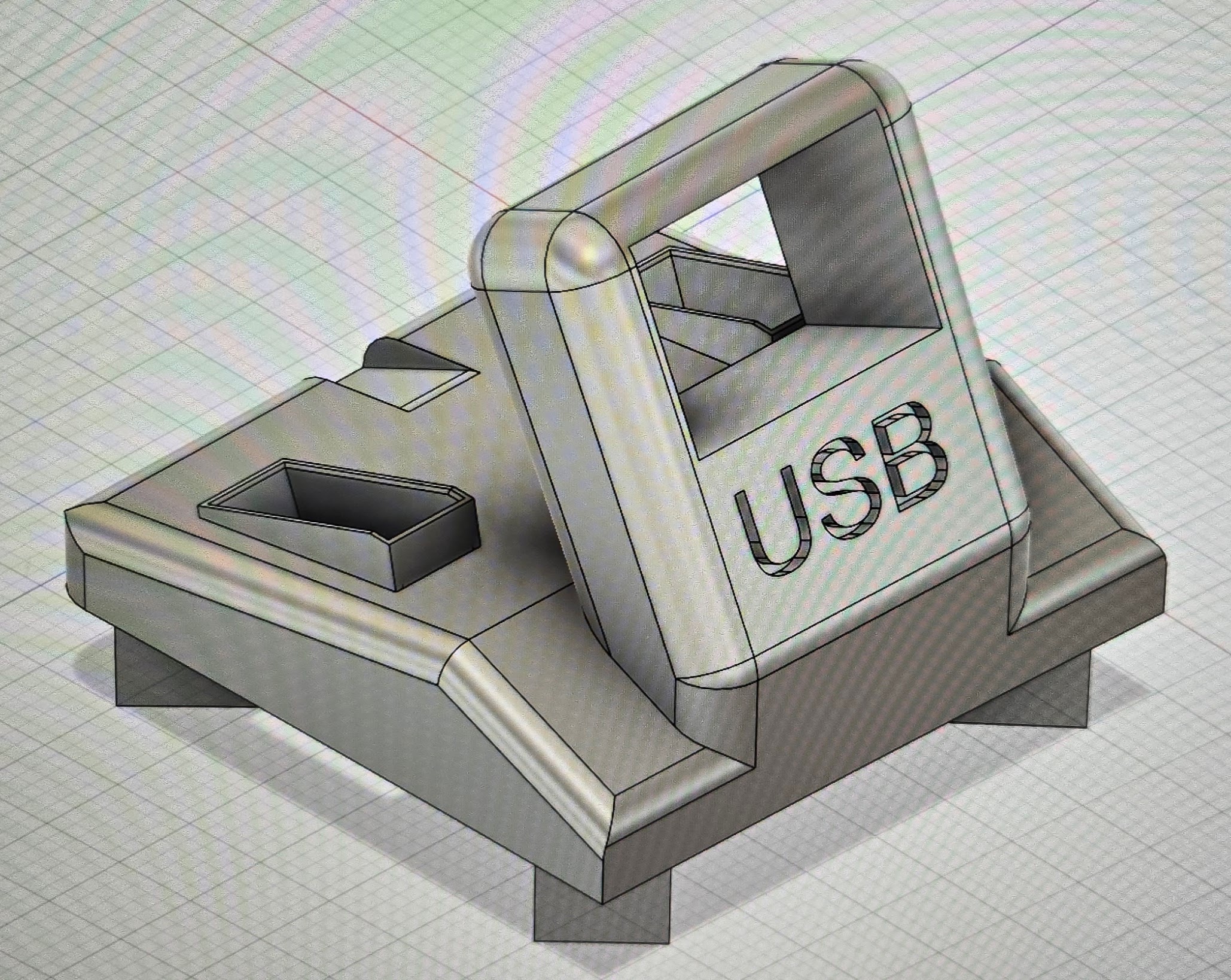 USB A mine Dock plus 2x USB Halterung