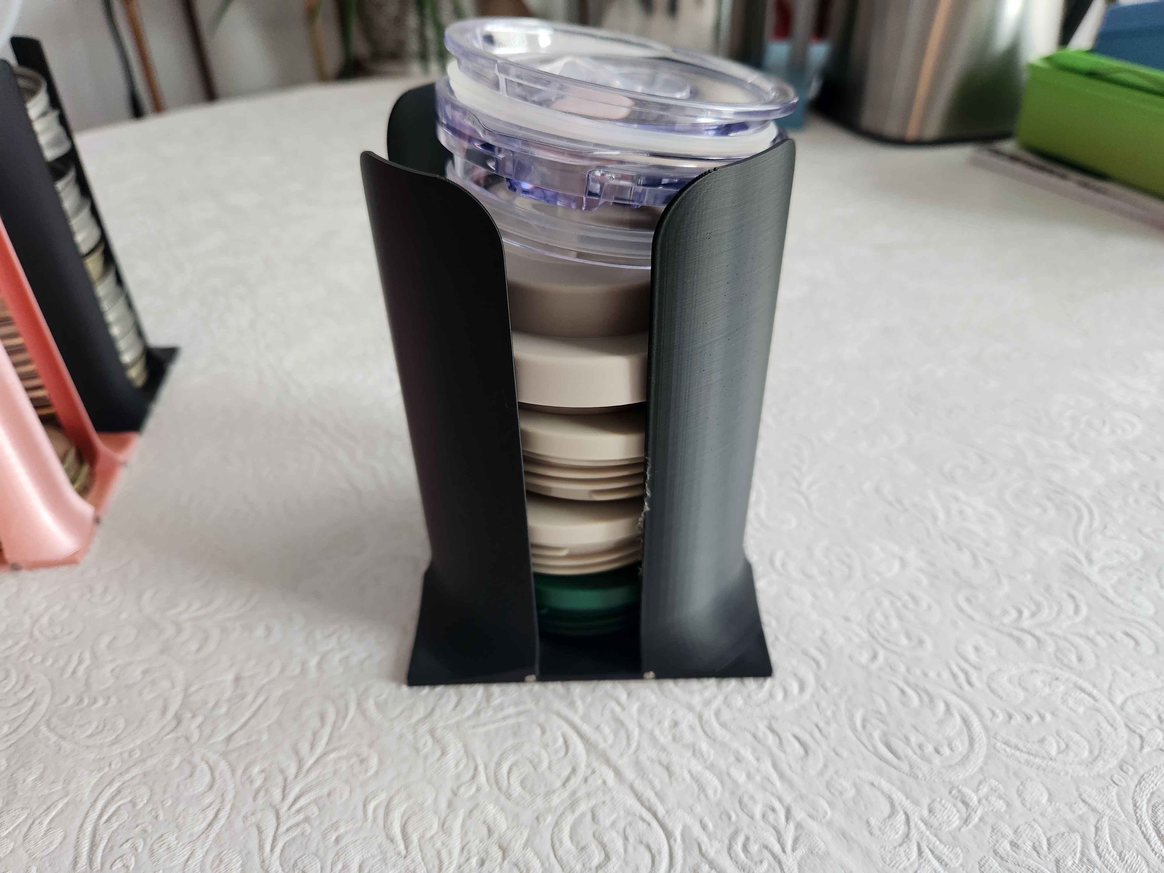 Thermos and Water Bottle Lid Organizer