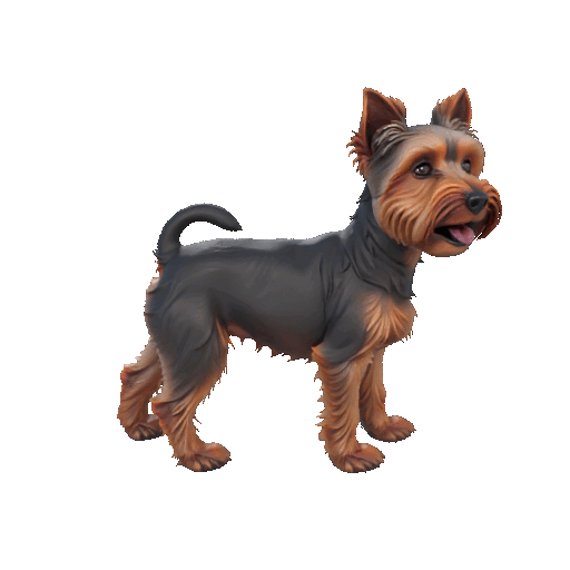 Yorkshire Terrier Figurine – 3D Printable Tiny Dog Model