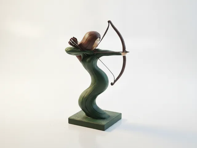 Archer Sculpture Fantasy Figurine 3D Printable