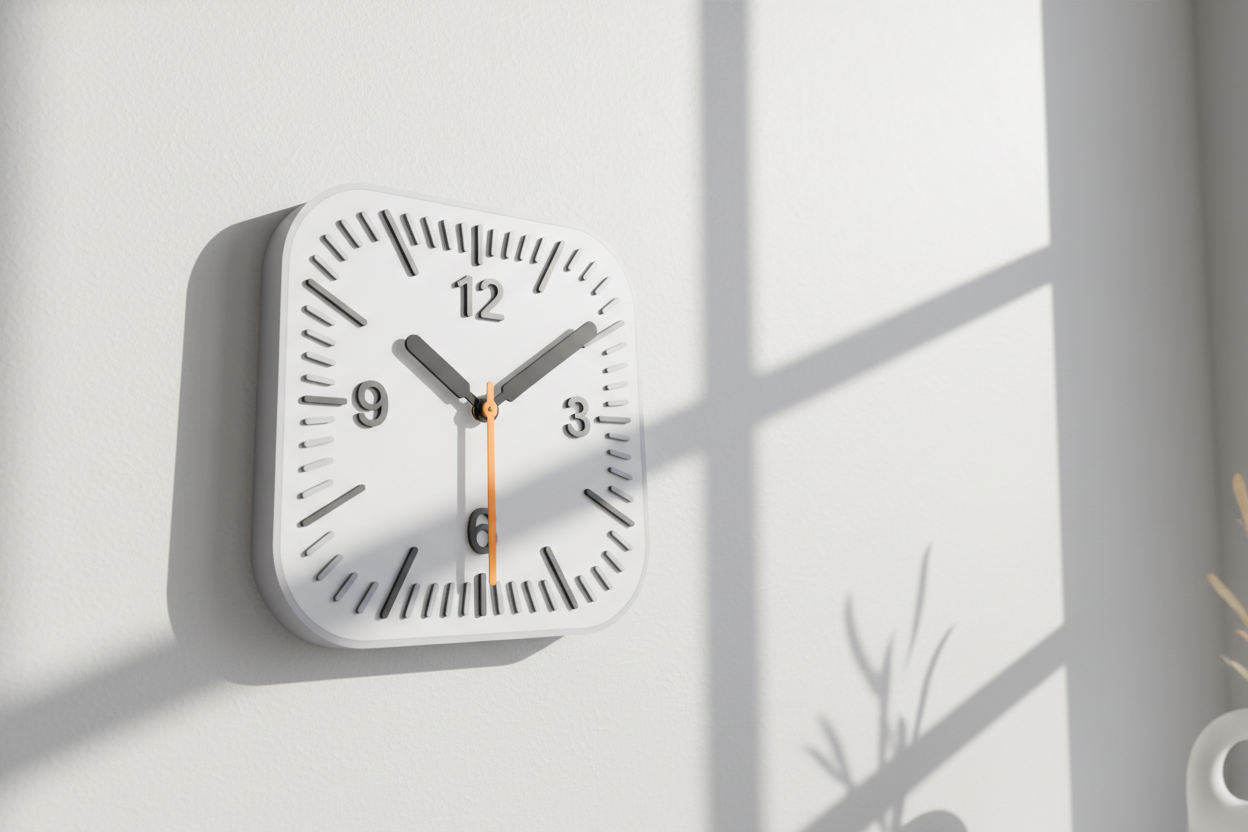 Apple-Inspired Minimal Wall Clock — thumbnail 2